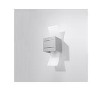 Sollox Loreto Single Light Wall Fitting In Grey And White Finish