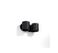 Sollox Orbis 2 Light Wall Fitting In Black Finish