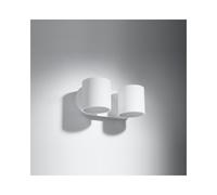 Sollox Orbis 2 Light Wall Fitting In White Finish
