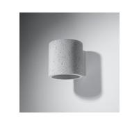 Sollox Orbis Single Light Wall Fitting In Concrete Grey Finish