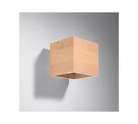 Sollox Quad Single Light Wall Fitting In Wood Finish