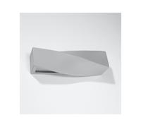 Sollox Sigma Single Light Ceramic Flush Wall Fitting In Grey Finish