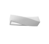 Sollox Sigma Single Light Ceramic Flush Wall Fitting White Finish