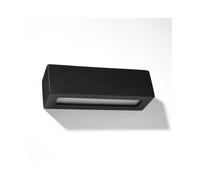 Sollox Vega 2 Light Ceramic Wall Fitting In Black Finish