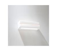 Sollox Vega Single Light Ceramic Wall Fitting In White Finish