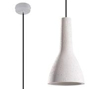 Sollux Empoli Pendant Light Ceiling Lighting Concrete Lamp LED Light Bulb Minimalist Design Easy Installation Grey Colour 17 x 17 x 132 cm Grey
