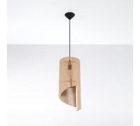 Sollux Lighting Alexia Wood Natural 1 Light Classic Pendant Ceiling Light