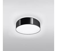 Sollux Lighting Arena Polyvinyl Chloride (Pvc) Black 2 Light Classic Ceiling Light