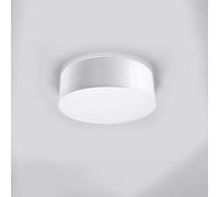 Sollux Lighting Arena Polyvinyl Chloride (Pvc) White 1 Light Classic Ceiling Light