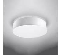 Sollux Lighting Arena Polyvinyl Chloride (Pvc) White 4 Light Classic Ceiling Light