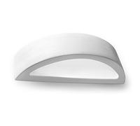 SOLLUX lighting Atena Ceramic Wall Lamp | Modern Design Highly Versatile | E27 Replaceable Bulb, 1 x 60 W | White, 40,5 x 14,5 x 10 cm
