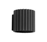 Sollux Lighting Aura Aluminum Black 1 Lights Minimalist Wall Light