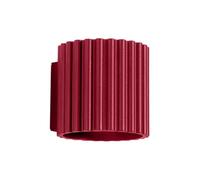 Sollux Lighting Aura Aluminum Burgundy 1 Lights Minimalist Wall Light