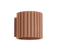 Sollux Lighting Aura Aluminum Mocha 1 Lights Minimalist Wall Light