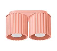 Sollux Lighting Aura Aluminum Peachy 2 Lights Minimalist Ceiling Light