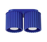 Sollux Lighting Aura Aluminum Ultramarine 2 Lights Minimalist Ceiling Light