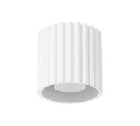 Sollux Lighting Aura Aluminum White 1 Lights Minimalist Ceiling Light