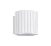 Sollux Lighting Aura Aluminum White 1 Lights Minimalist Wall Light
