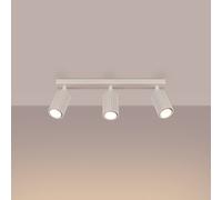 Sollux Lighting Karbon Aluminum Beige 3 Lights Minimalist Ceiling Light