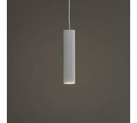 SOLLUX LIGHTING Carbon hanging light, white, Ø 6 cm, aluminium