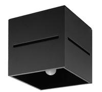 Sollux Lighting Ceiling lamp LOBO black modern for living room and bedroom Sollux led