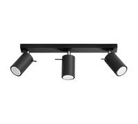 Sollux Lighting Ceiling lamp RING 3L black modern for bedroom and living room Sollux led
