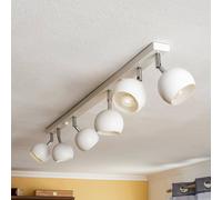 SOLLUX LIGHTING Ceiling spotlight Flame, white, 6-bulb