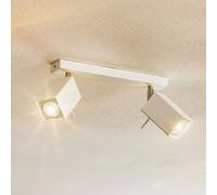 SOLLUX LIGHTING Ceiling spotlight Square, white, 2-bulb