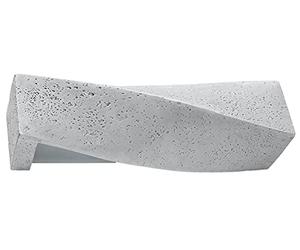 SOLLUX lighting Cement wall Light Sigma L: 45, B: 15, H: 10, E27, dimmable