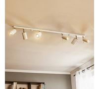 SOLLUX LIGHTING Downlight Round, white, 6-bulb linear