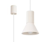 Sollux Lighting Estria Steel/aluminum Beige 1 Lights Loft Pendant Ceiling Light