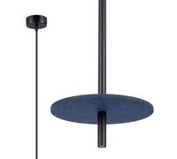 Sollux Lighting Feltro Felt/steel Navy Blue/black 1 Lights Modern Pendant Ceiling Light