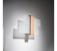 Sollux Lighting Feniks Wood Natural 1 Light Classic Wall Light