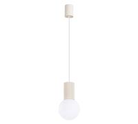 Sollux Lighting Halo Aluminum/glass Beige 1 Lights Modern Pendant Ceiling Light