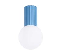 Sollux Lighting Halo Aluminum/glass Light Blue 1 Lights Modern Ceiling Lamps