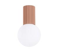 Sollux Lighting Halo Aluminum/glass Mocha 1 Lights Modern Ceiling Light