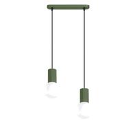 Sollux Lighting Halo Aluminum/glass Olive Green 2 Lights Modern Pendant Lamps
