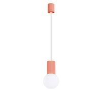 Sollux Lighting Halo Aluminum/glass Peach 1 Lights Modern Pendant Ceiling Light