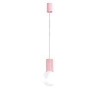 Sollux Lighting Halo Aluminum/glass Pink 1 Lights Modern Pendant Lamps