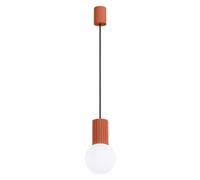 Sollux Lighting Halo Aluminum/glass Red Ochre 1 Lights Modern Pendant Ceiling Light