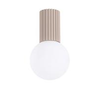 Sollux Lighting Halo Aluminum/glass Taupe 1 Lights Modern Ceiling Light