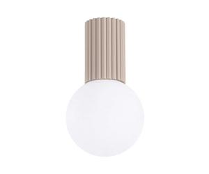 Sollux Lighting Halo Aluminum/glass Taupe 1 Lights Modern Ceiling Light