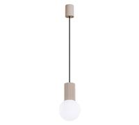 Sollux Lighting Halo Aluminum/glass Taupe 1 Lights Modern Pendant Ceiling Light