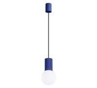 Sollux Lighting Halo Aluminum/glass Ultramarine 1 Lights Modern Pendant Ceiling Light