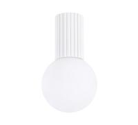 Sollux Lighting Halo Aluminum/glass White 1 Lights Modern Ceiling Light