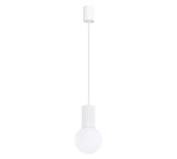 Sollux Lighting Halo Aluminum/glass White 1 Lights Modern Pendant Ceiling Light