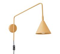 SOLLUX lighting Indoor Wall Light - Steel Wall Lamp - 1 Light - LED Bulb - Golden Black Nox