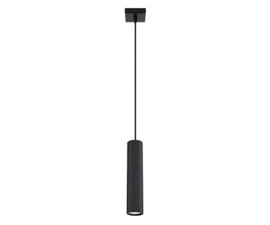 Sollux Lighting Karbon Aluminum Black 1 Lights Minimalist Pendant Ceiling Light
