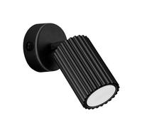 Sollux Lighting Karbon Aluminum Black 1 Lights Minimalist Wall Light