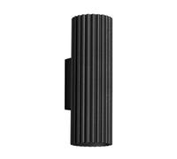 Sollux Lighting Karbon Aluminum Black 2 Lights Minimalist Wall Light